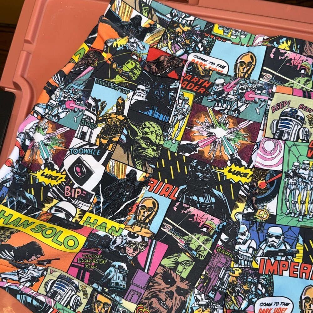 Blackmilk x Star Wars Montage Cuffed Shorts M EUC - Picture 2 of 5